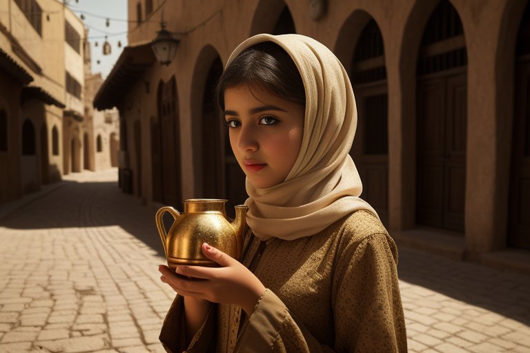 Арабская девушка с кувшином